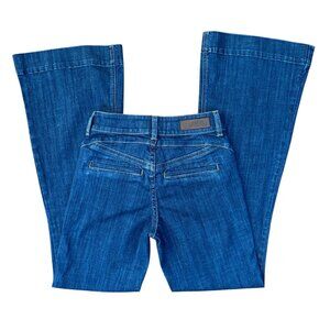 Rock & Roll Cowgirl Highrise Western Yoke Welt Pocket Trouser Jeans (26x34)